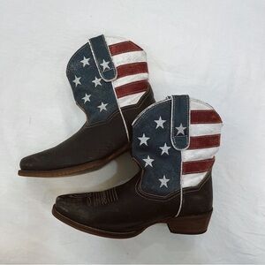 Roper American Beauty Distressed Cowboy Boots